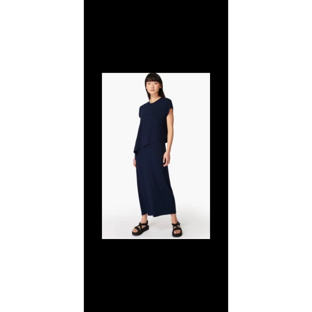 Sweaty Betty Mellow midi dress navy size medium